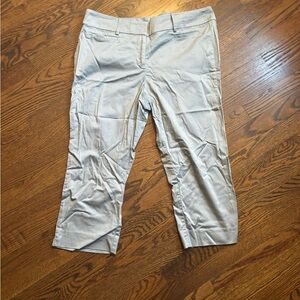 LOFT Gray Original Crop Pants